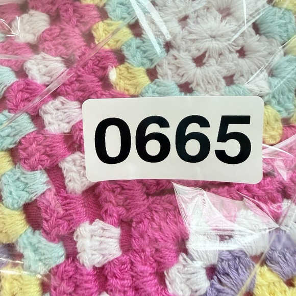 Design History Crochet Shorts Women's L Pink Granny Square Lined Festival Boho - Picture 11 of 11